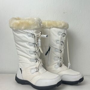 BAFFIN CHLOE SNOW BOOTS Winter Waterproof Black/CHARCOAL Women’s Size 8 Like new